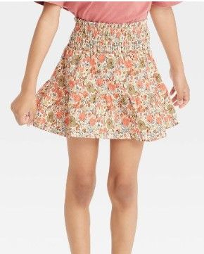 Photo 1 of 2 Pack Girls' Floral Tiered Skirt - Cat & Jack™ Coral
1 small (6/6x), 1 xsmall (4/5)