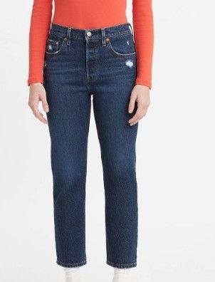 Photo 1 of Levi's® Women's 501™ High-Rise Straight Cropped Jeans 24 x 26

