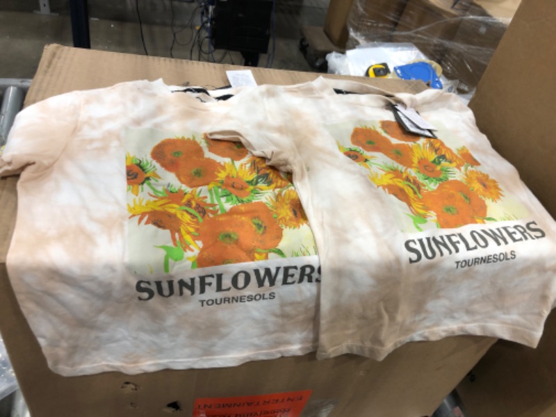 Photo 2 of 2 PACK*
Boys' 'Van Gogh Sunflower Painting' Graphic Short Sleeve T-Shirt - art class™ Beige -XS

