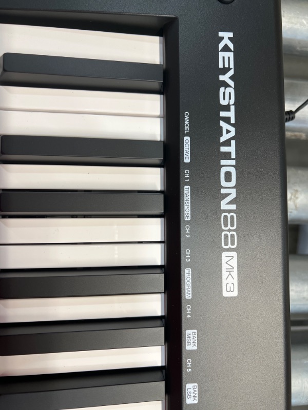 Photo 4 of M-Audio Keystation 88 MK3 – 88 Key Semi Weighted MIDI Keyboard Controller for Complete Command of Virtual Synthesizers and DAW parameters
