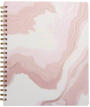 Photo 1 of 2022-23 Academic Planner 9.125"x11.25" Weekly Spiral Frosted Blush - russell+hazel 2 pk

