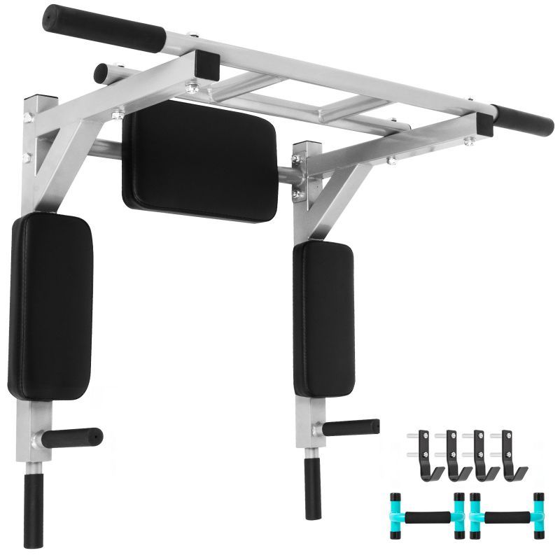Photo 1 of **PARTS ONLY** Pull Up Bar Wall Mounted Power Tower Chin Up Station Workout Fitness 2in1 Home
