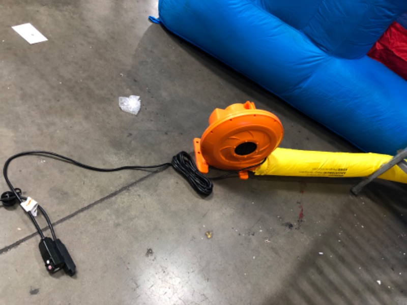 Photo 3 of Bounceland Royal Palace Inflatable Bounce House, with Long Slide, Large Bouncing Area, Basketball Hoop and Sun Roof, 13 ft x 12 ft x 9 ft H, UL Strong Certified Blower, Castle Kids Party Theme
