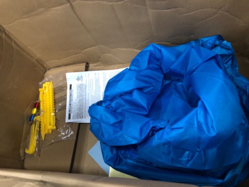 Photo 1 of Bounceland Royal Palace Inflatable Bounce House, with Long Slide, Large Bouncing Area, Basketball Hoop and Sun Roof, 13 ft x 12 ft x 9 ft H, UL Strong Certified Blower, Castle Kids Party Theme
