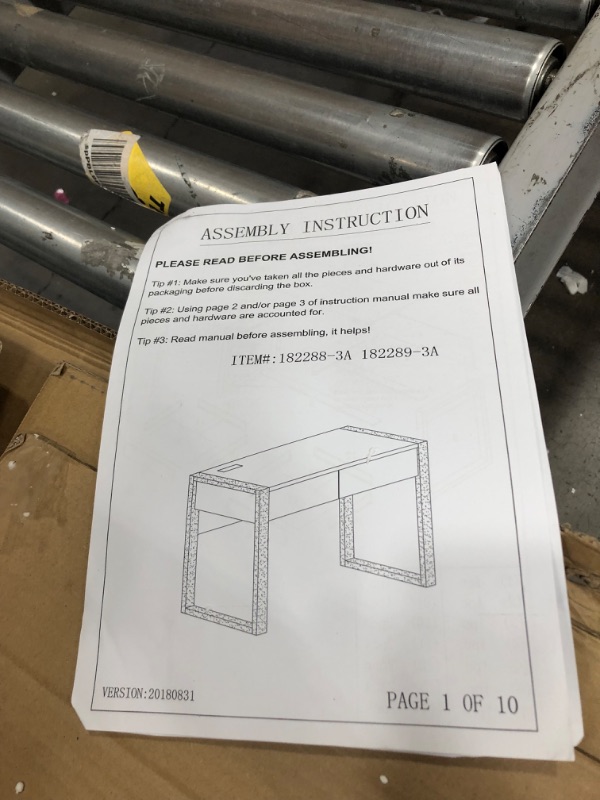 Photo 2 of Stock photo for reference - desk 182288-3a (unknown brand) - Box 1of1 
- Missing/loose hardware 