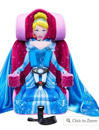 Photo 1 of Cinderella 2-in-1 Harness Booster Car Seat
