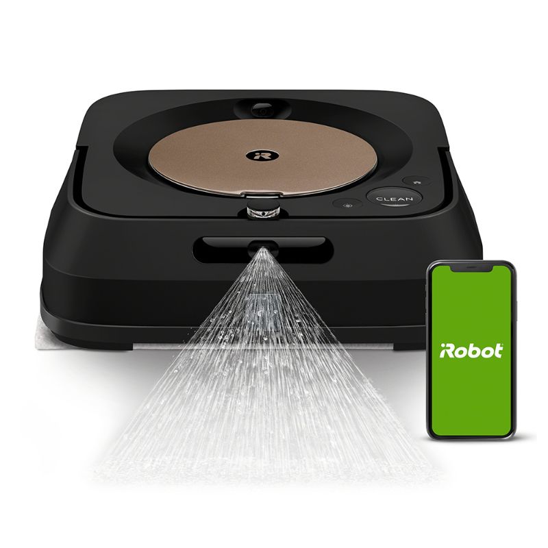 Photo 1 of iRobot Braava jet m6 (6012) Ultimate Robot Mop- Wi-Fi Connected, Precision Jet Spray, Smart Mapping, Works with Alexa, Ideal for Multiple Rooms, Recharges and Resumes, Black
