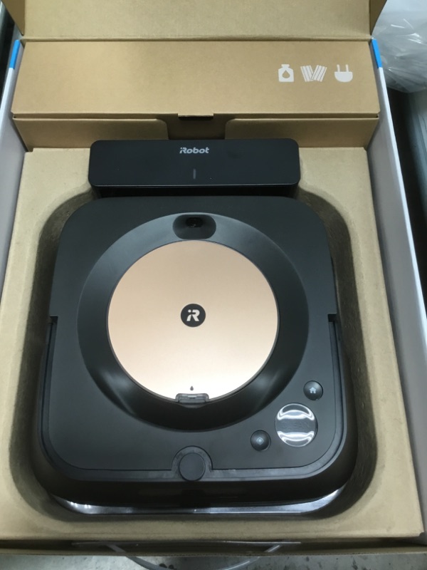 Photo 5 of iRobot Braava jet m6 (6012) Ultimate Robot Mop- Wi-Fi Connected, Precision Jet Spray, Smart Mapping, Works with Alexa, Ideal for Multiple Rooms, Recharges and Resumes, Black
