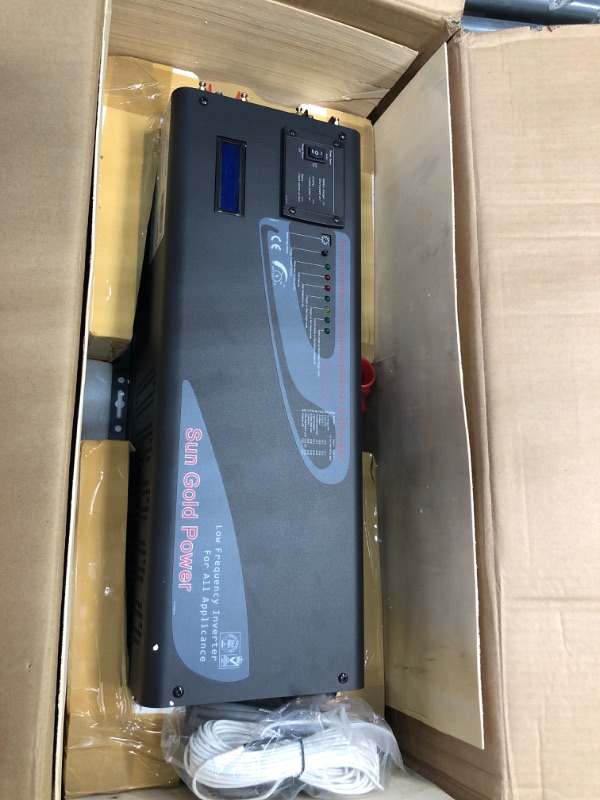 Photo 3 of 4000W Peak12000W 48V Pure Sine Wave Inverter Charger Split Phase 240V Input 120V 240V Output Low Frequency Solar Power Inverter Converter with LCD Display Manufactured by SunGoldPowerCo.,Ltd
