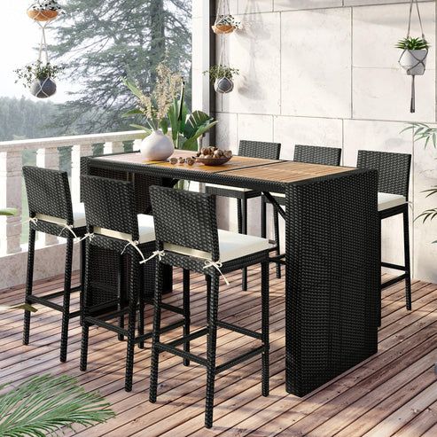 Photo 1 of *Incomplete set*
Box 2 of 4
Outdoor Patio 7-Piece Rattan Dining Table Set
