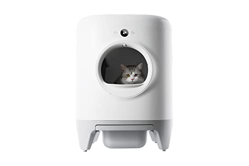 Photo 1 of ***PARTS ONLY*** PETKIT Pura X Self-Cleaning Cat Litter Box, No Scooping Automatic Cat Litter Box Fr Multiple Cats, XSecure/Odor Removal/APP Control Automatic Cat Litt

