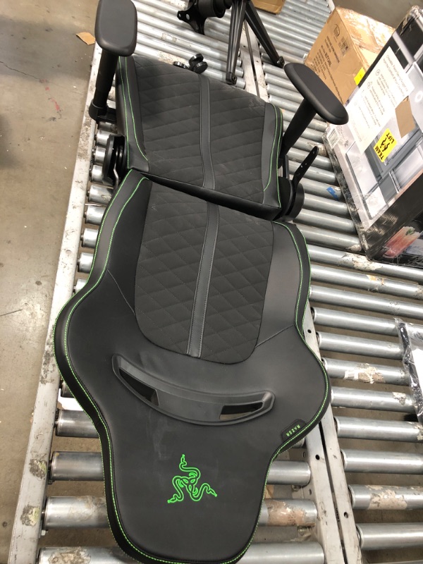 Photo 2 of Razer Enki X Essential Gaming Chair: All-Day Gaming Comfort - Built-in Lumbar Arch - Optimized Cushion Density - Dual-Textured, Eco-Friendly Synthetic Leather - Adjustable 152-degree Recline
