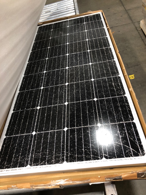 Photo 2 of ECO-WORTHY 195W Monocrystalline Solar Panel for 12V Battery Charging RV Car Yacht Boat
