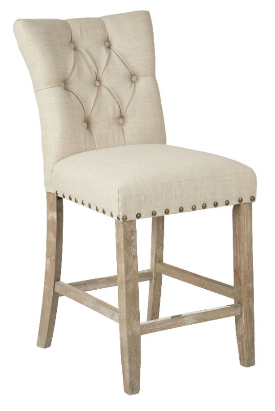 Photo 1 of 2pk 24" Preston Counter Height Barstool Burlap - OSP Home Furnishings
