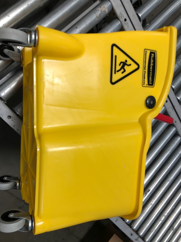 Photo 1 of 1338664 31 Qt Wheeled Wringer Mop Bucket - Yellow
