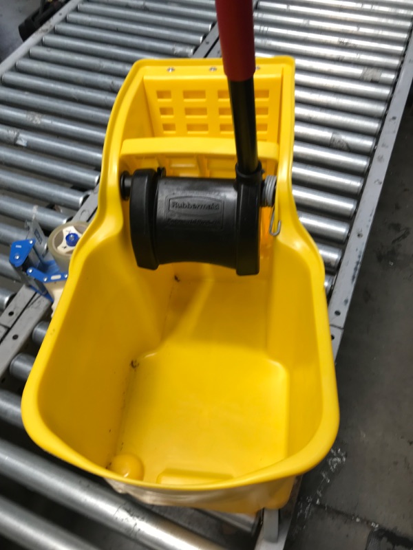 Photo 1 of 1338664 31 Qt Wheeled Wringer Mop Bucket - Yellow
