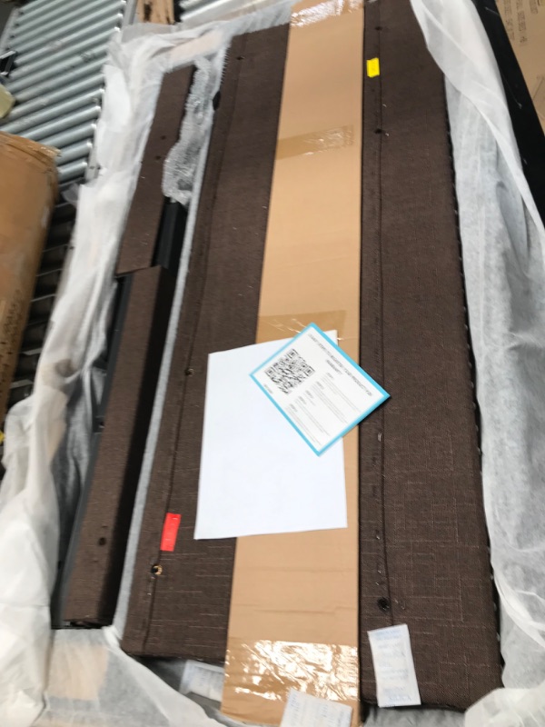 Photo 4 of **INCOMPLETE** BOX 1 0F 2 Home Life furBed00007_Cloth_Brown_Full Platform Bed
