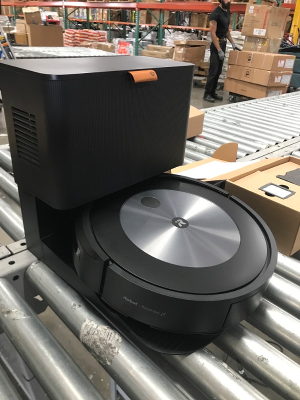 Photo 1 of iRobot Roomba j7+ Self-Emptying Robot Vacuum– Avoids Obstacles, Empties Itself for 60 Days, Smart Mapping, Works w/ Alexa