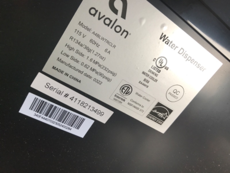 Photo 1 of Avalon Bottom Loading Water Cooler Water Dispenser with BioGuard- 3 Temperature Settings - Hot, Cold & Room Water, Durable Stainless Steel Construction, Anti-Microbial Coating- UL/Energy Star Approved
