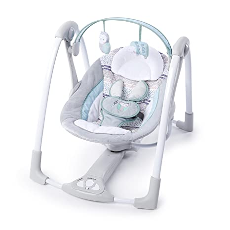 Photo 1 of Ingenuity Compact Lightweight Portable Baby Swing with Music, Nature Sounds and Battery-Saving Technology - Abernathy, 0-9 Months

