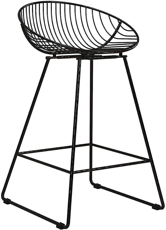 Photo 1 of CosmoLiving by Cosmopolitan Ellis Barstools Black
