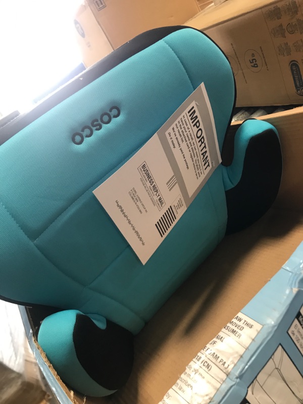 Photo 2 of Cosco Topside Booster Car Seat - Easy to Move, Lightweight Design (Turquoise)
