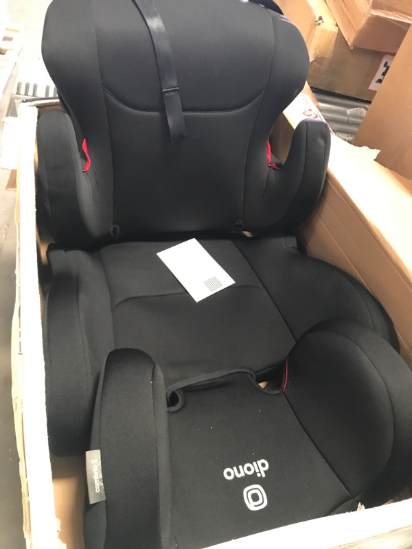 Photo 2 of Diono Cambria 2 XL, Dual Latch Connectors, 2-in-1 Belt Positioning Booster Seat, High-Back to Backless Booster with Space and Room to Grow, 8 Years 1 Booster Seat, Black
