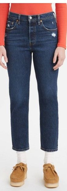 Photo 1 of SIZE 24X26-Levi's® Women's 501™ High-Rise Straight Cropped Jeans

