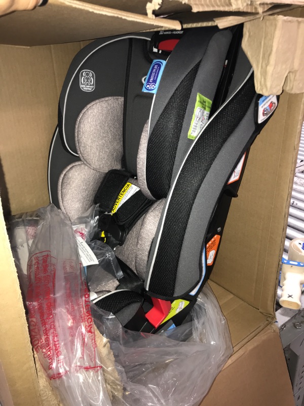 Photo 2 of Graco SlimFit 3 in 1 Car Seat -Slim & Comfy Design Saves Space in Your Back Seat, Darcie, One Size
