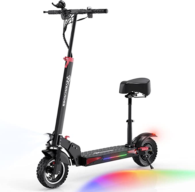 Photo 1 of EVERCROSS Electric Scooter, Electric Scooter for Adults with 800W Motor, Up to 28MPH & 25 Miles, Scooter for Adults with Dual Braking System, Folding Electric Scooter Offroad with 10'' Solid Tires
