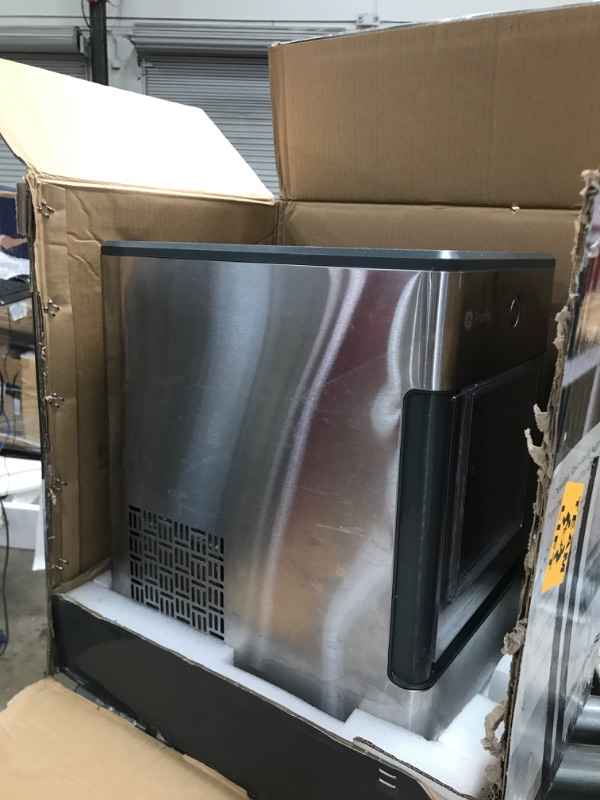 Photo 2 of GE Profile Opal | Countertop Nugget Ice Maker | Portable Ice Machine Makes up to 24 lbs. of Ice Per Day | Stainless Steel Finish
