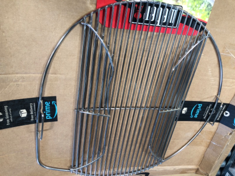 Photo 1 of **DAMAGED** Weber Hinged Cooking Grate for 22.5" Grills
