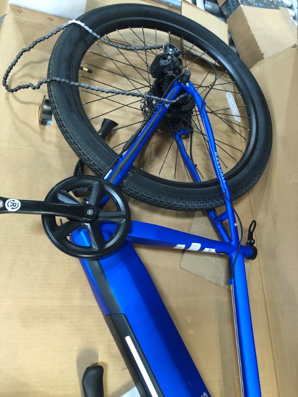 Photo 8 of ***PARTS ONLY*** Schwinn Marshall Hybrid E-Bike - Blue - S/M   27.5 x 2.3 tires
