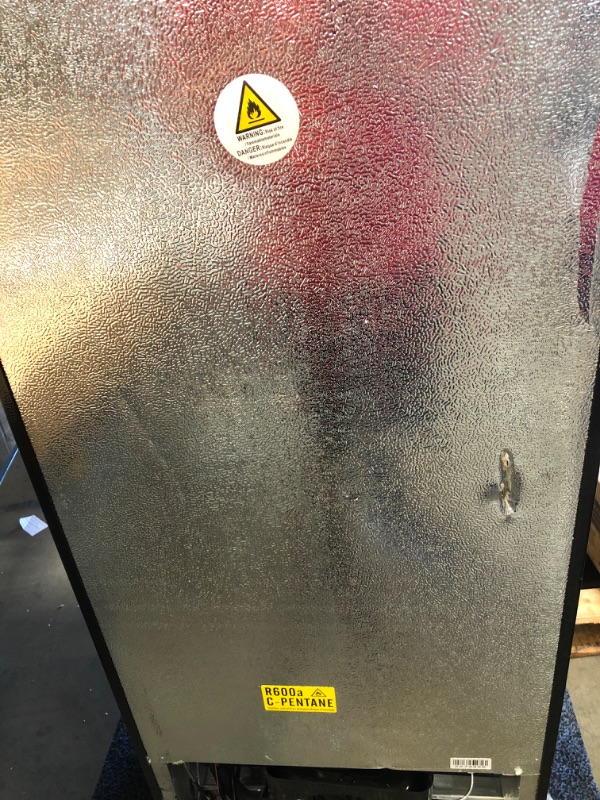 Photo 7 of **DENTED** Frigidaire 7.2 Cu. Ft. Top Freezer Stainless Steel Apartment Size Refrigerator
