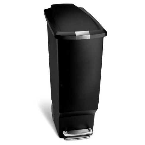 Photo 1 of (COSMETIC DAMAGES) simplehuman 40L Slim Plastic Step Trash Can

