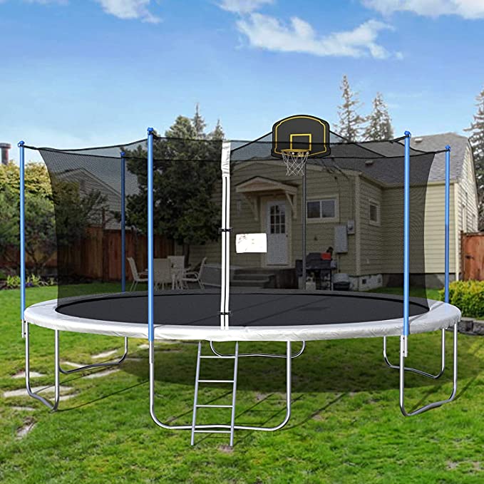 Photo 1 of (PARTS ONLY; MISSING COMPONENTS/MANUAL) RINIMEI 16FT Outdoor Trampoline