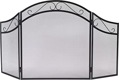 Photo 1 of (STOCK PIC INACCURATELY REFLECTS ACTUAL PRODUCT; COSMETIC DAMAGES) 3 Panel Folding Fireplace Screen