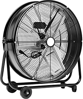 Photo 1 of Amazon Commercial, Black 2-Speed Rotating 24-Inch Drum Fan