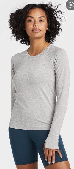 Photo 1 of All In Motion Womens Medium Super Soft Long Sleeve, Lilac, Medium