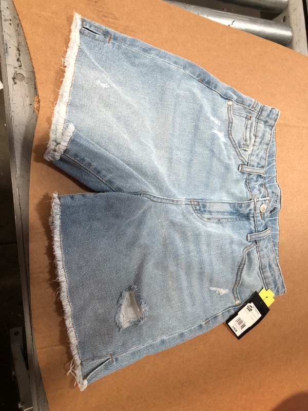 Photo 3 of Girls' Distressed Bermuda Jean Shorts - art class™, XL

