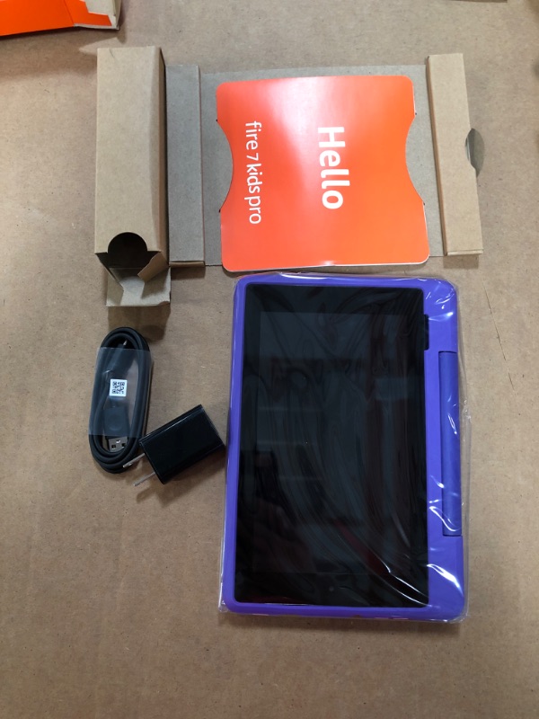 Photo 2 of Amazon Fire 7 Kids' 16GB Pro Tablet 7", Purple

