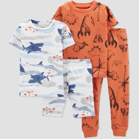 Photo 1 of 4 pc Shars/Dino Snug Fit Pajama Set, Size 18M
