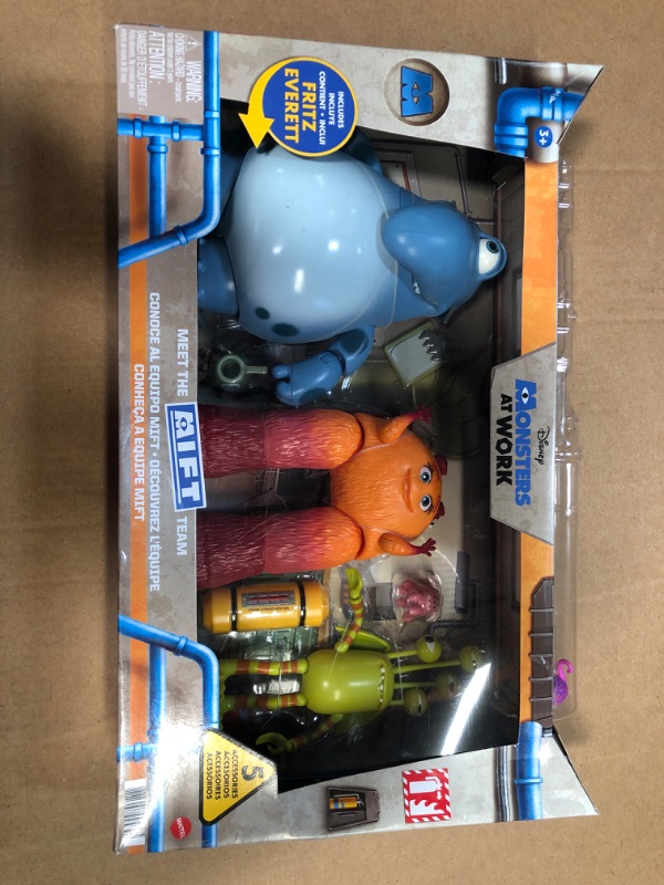 Photo 2 of Disney Monsters at Work Meet the MIFT Team Figures Pack
