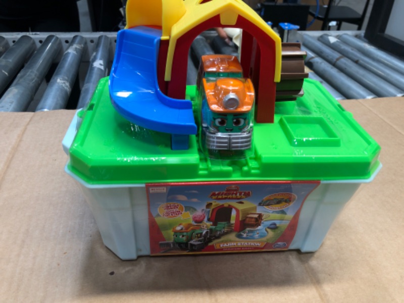 Photo 2 of (FACTORY SEALED) Mighty Express Farm Station Adventure Bucket with Farmer Faye Train

