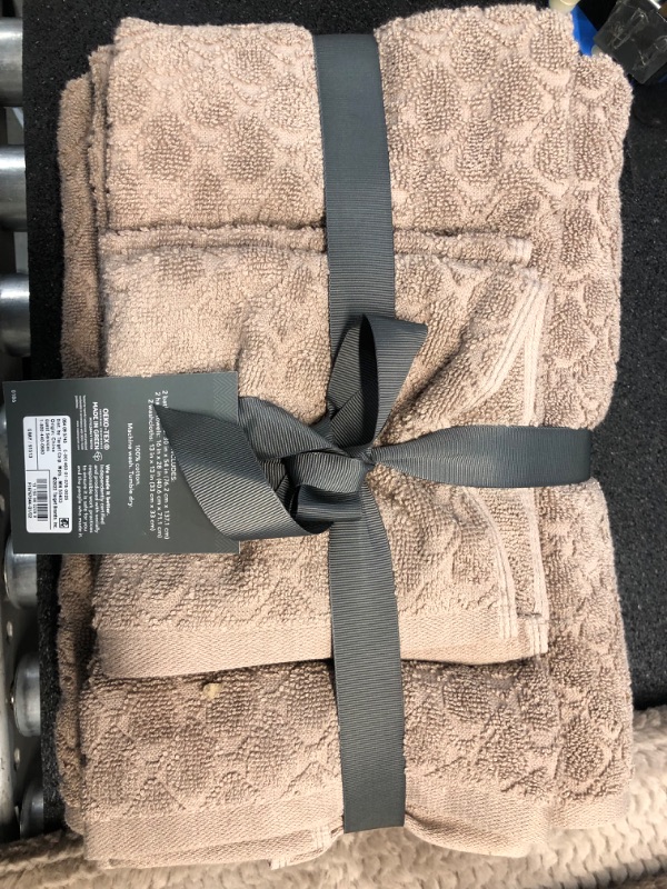 Photo 3 of 6pk Textured Bath Towel Set - Threshold™

