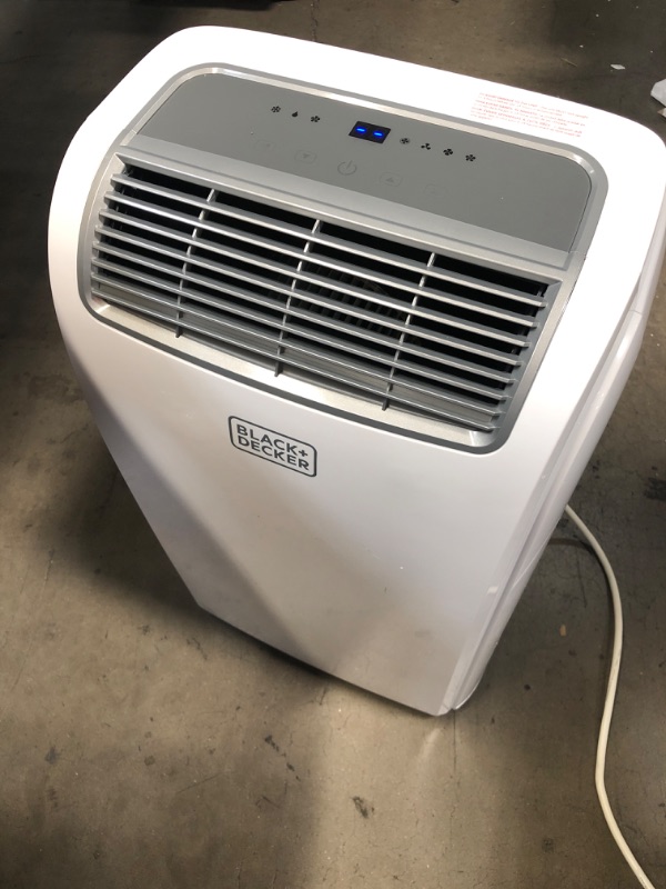 Photo 2 of ***PARTS ONLY*** BLACK+DECKER 8,500 BTU Portable Air Conditioner with Remote Control, White
