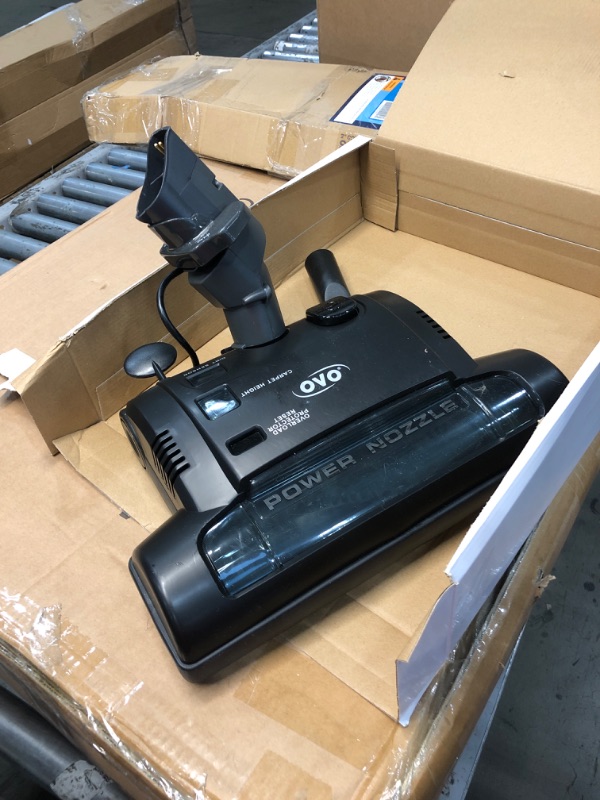 Photo 1 of OVO Central Vacuum Carpet Deluxe Accessory Kit, with 35ft High-Voltage Hose with Pigtail, On-Off Switch at The Handle, 6 Adjustable Heights Electric Carpet Beater, 12’’ Floor Brush and Accessories.