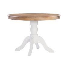 Photo 1 of **INCOMPLETE BOX 1 OF 2 **Linon Tobin Two Tone Pedestal Dinning Table
42" w x 42 "D x 30.4" H