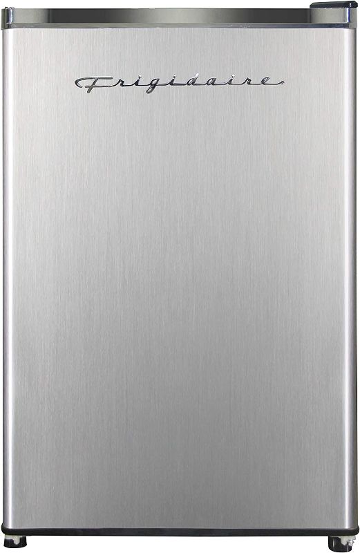Photo 1 of DAMAGED DOOR* DAMAGED ON THE SIDE*
Frigidaire EFR492, 4.6 cu ft Refrigerator, Stainless Steel Door, Platinum Series

