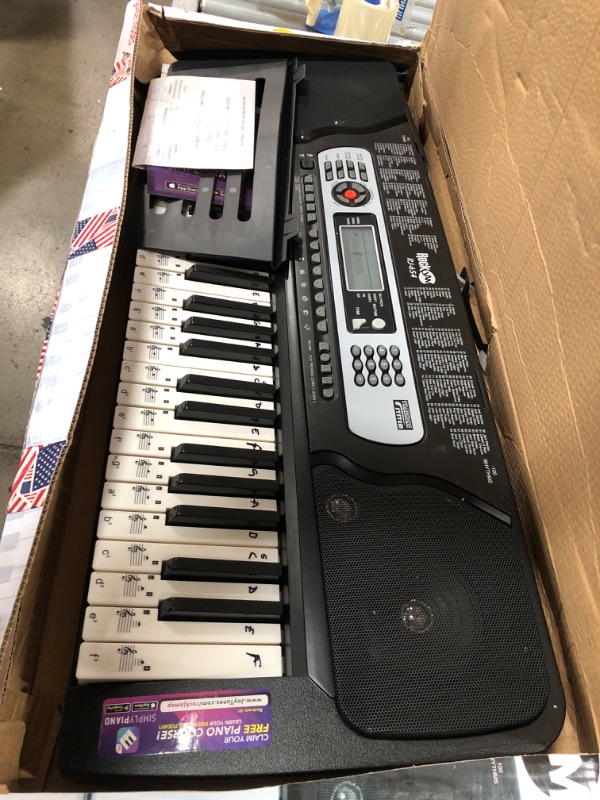 Photo 2 of parts only
RockJam 54 Key Keyboard Piano with Power Supply, Sheet Music Stand, Piano Note Stickers & Simply Piano Lessons
